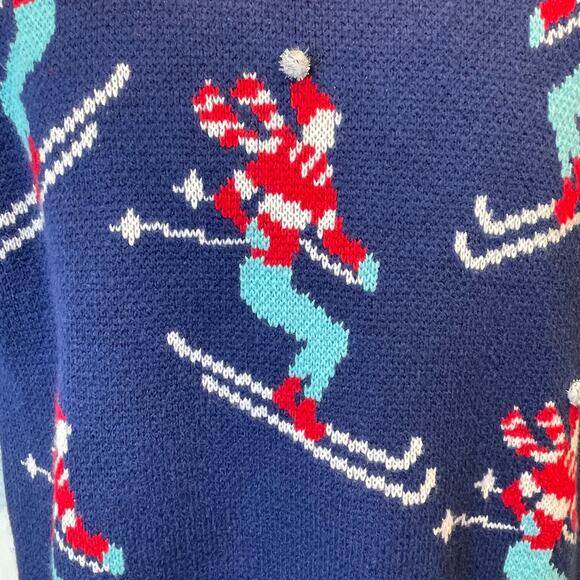 33 Degrees Downhill Skiers Ugly Christmas Sweater Size Small - Picture 2 of 6